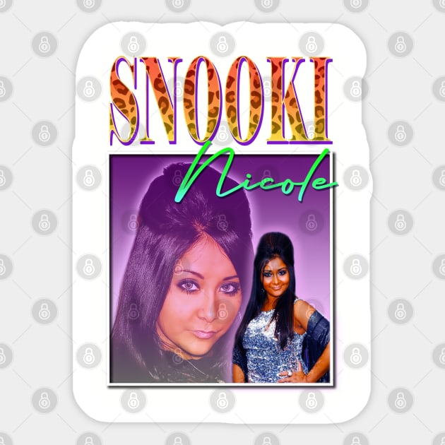 Snooki Retro Sticker by Ladybird Etch Co.